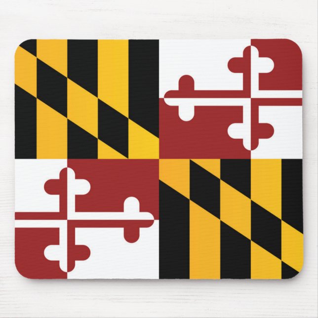 State Flag of Maryland, USA Mouse Pad (Front)