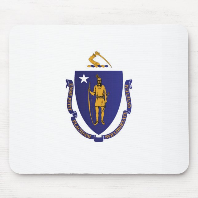State Flag of Massachusetts, USA Mouse Pad (Front)