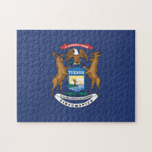 State Flag of Michigan, USA Jigsaw Puzzle