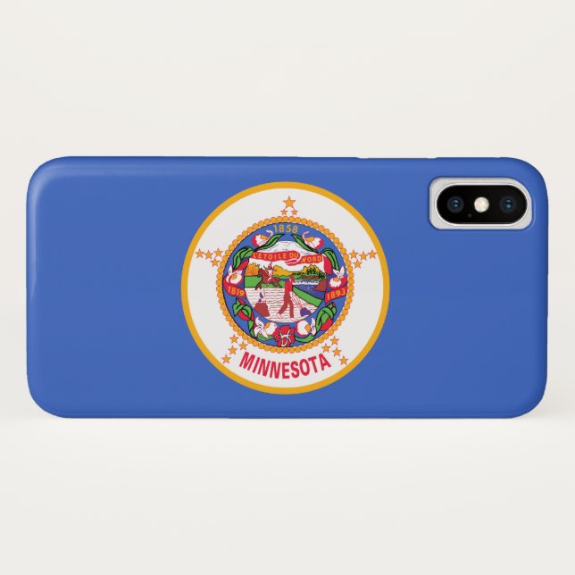 State Flag of Minnesota Case-Mate iPhone Case (Back (Horizontal))