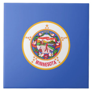 State Flag of Minnesota Ceramic Tile