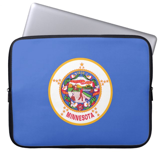 State Flag of Minnesota Laptop Sleeve (Front)