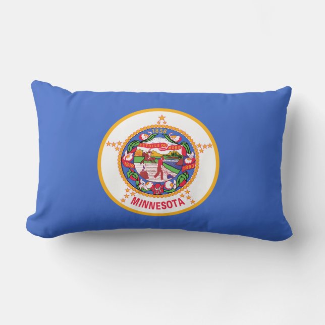 State Flag of Minnesota Lumbar Cushion (Front)