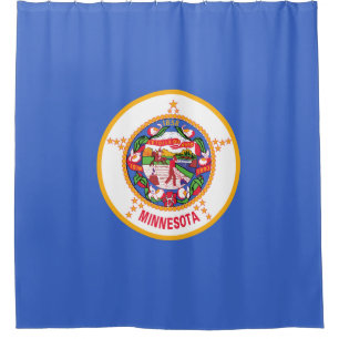 State Flag of Minnesota Shower Curtain