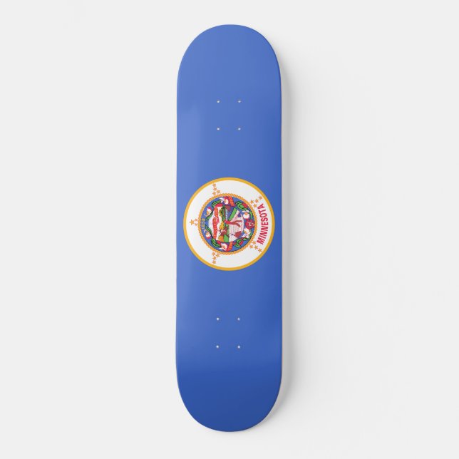 State Flag of Minnesota Skateboard (Front)