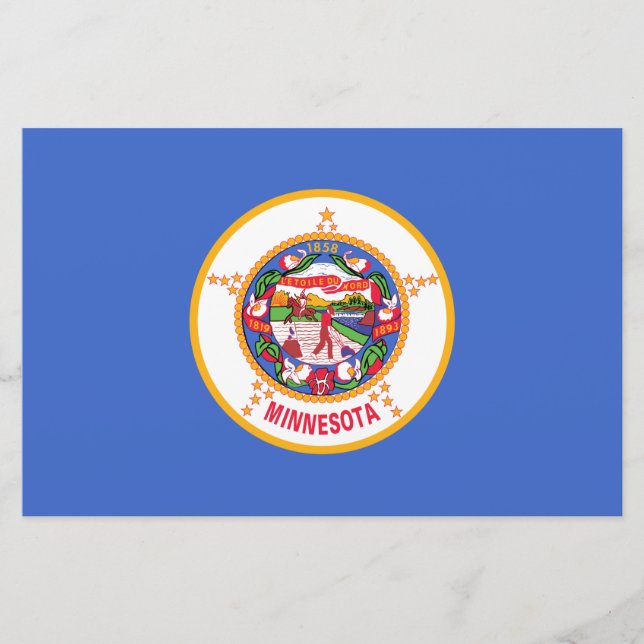 State Flag of Minnesota Stationery (Front)