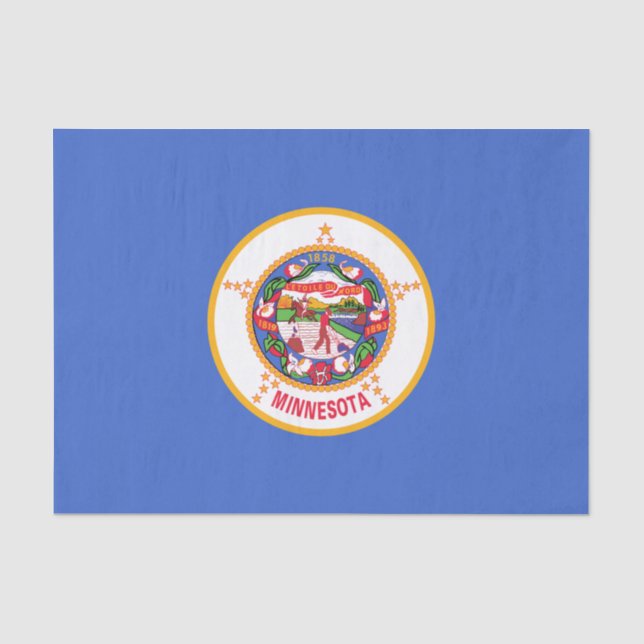State Flag of Minnesota Tissue Paper (Front)