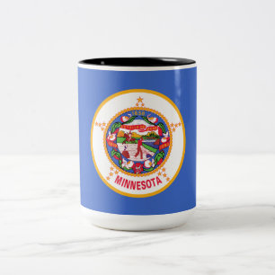 State Flag of Minnesota Two-Tone Coffee Mug