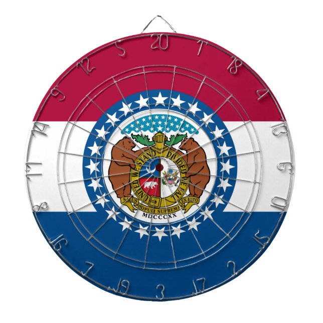 State Flag of Missouri Dartboard (Front)