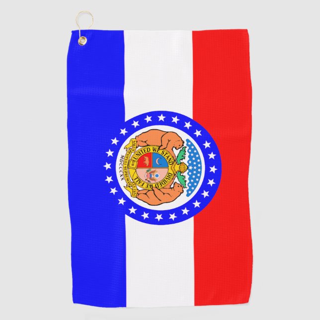State Flag of Missouri Golf Towel (Front)