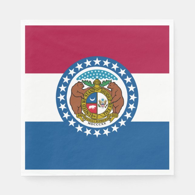 State Flag of Missouri Napkin (Front)