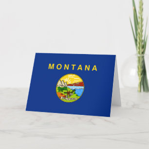 State Flag of Montana Card