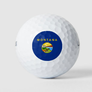State Flag of Montana Golf Balls