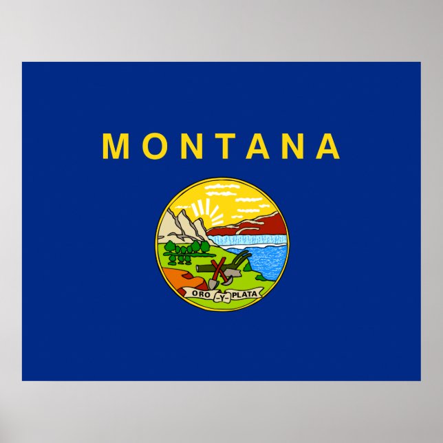 State Flag of Montana Poster (Front)