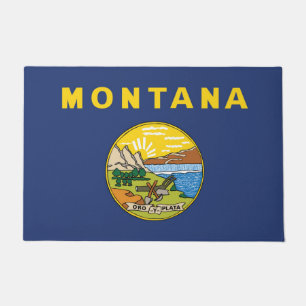 State Flag of Montana, USA Doormat