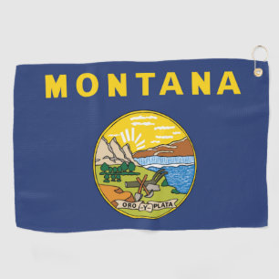 State Flag of Montana, USA Golf Towel