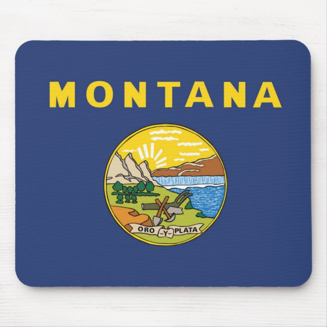 State Flag of Montana, USA Mouse Pad (Front)