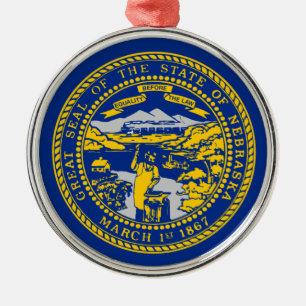 State Flag of Nebraska Ceramic Ornament