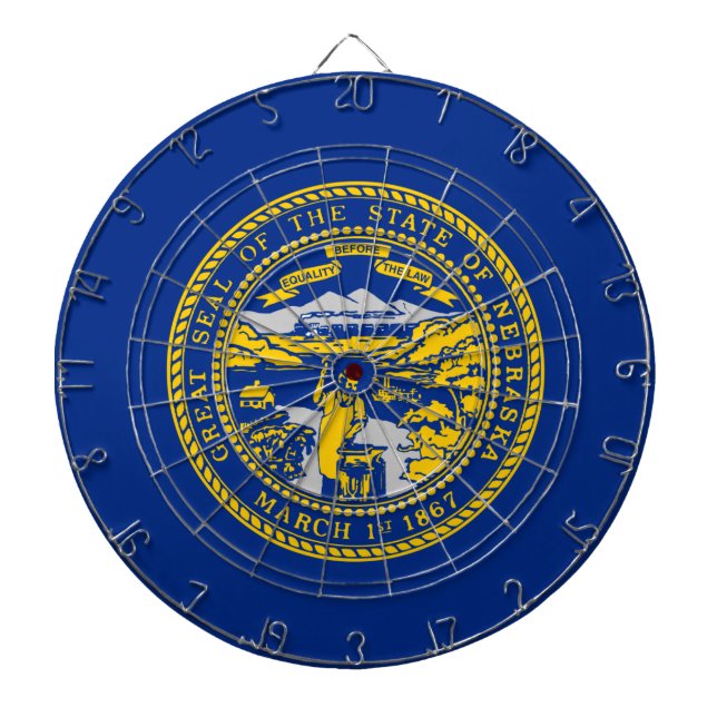 State Flag of Nebraska Dartboard (Front)