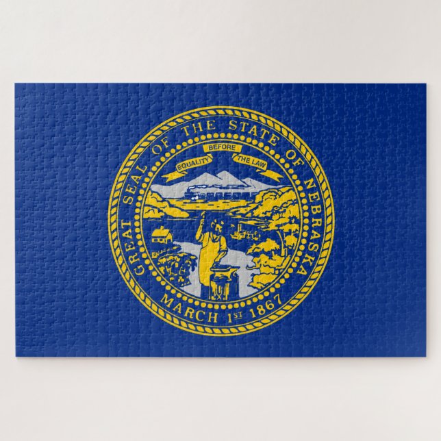 State Flag of Nebraska Jigsaw Puzzle (Horizontal)