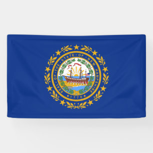State Flag of New Hampshire Banner
