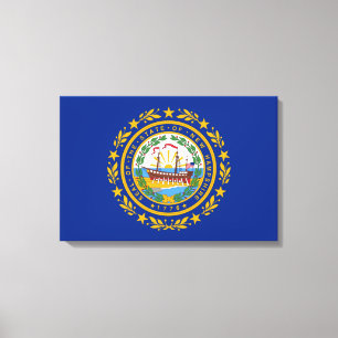 State Flag of New Hampshire Canvas Print