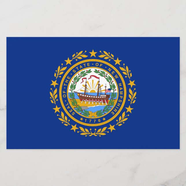 State Flag of New Hampshire Stationery (Front)