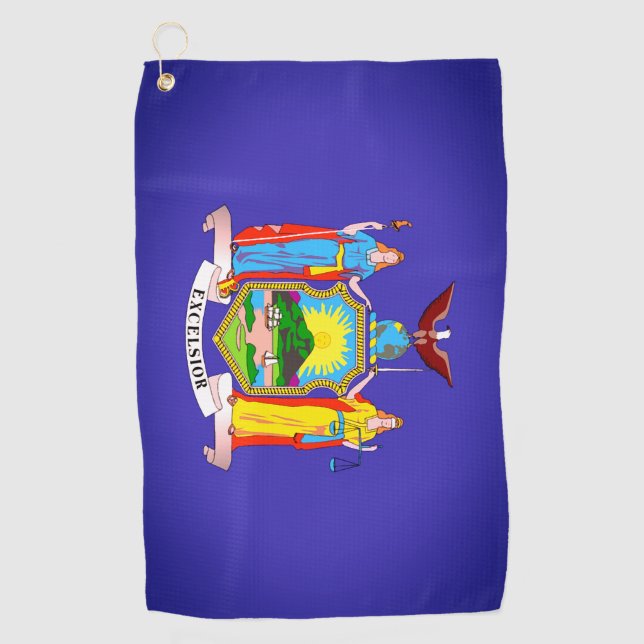 State Flag of New York Golf Towel (Front)