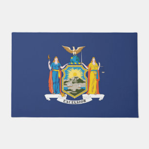 State Flag of New York, USA Doormat