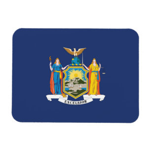 State Flag of New York, USA Magnet