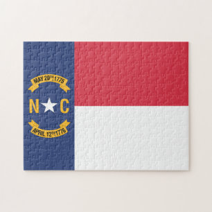 State Flag of North Carolina, USA Jigsaw Puzzle