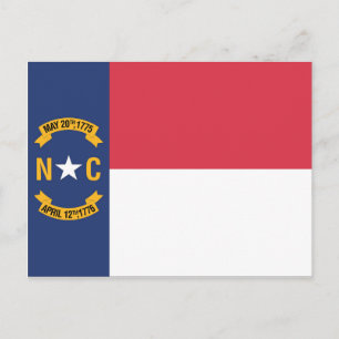 State Flag of North Carolina, USA Postcard