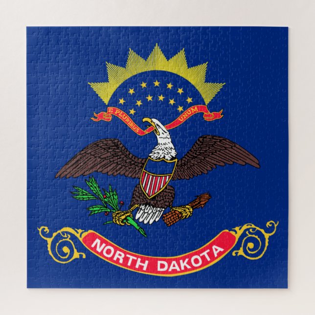 State Flag of North Dakota Jigsaw Puzzle (Vertical)