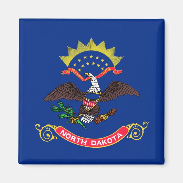 State Flag of North Dakota Magnet (Front)