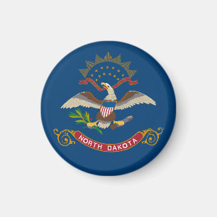 State Flag of North Dakota Magnet