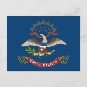 State Flag of North Dakota Postcard