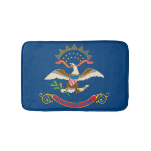 State Flag of North Dakota, USA Bath Mat