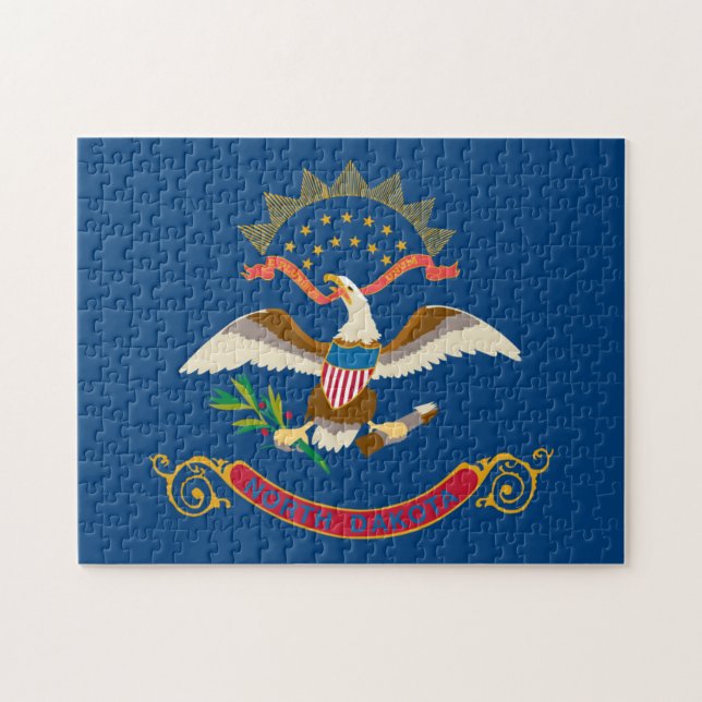 State Flag of North Dakota, USA Jigsaw Puzzle (Horizontal)