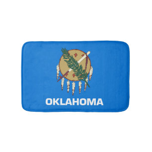 State Flag of Oklahoma, USA Bath Mat