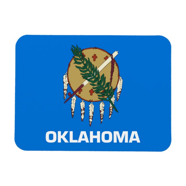 State Flag of Oklahoma, USA Magnet (Horizontal)