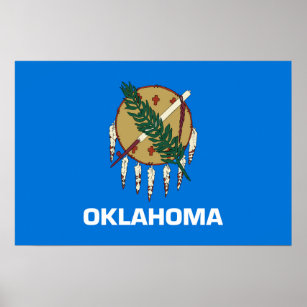 State Flag of Oklahoma, USA Poster