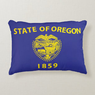 State Flag of Oregon, USA Decorative Cushion