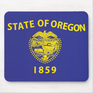 State Flag of Oregon, USA Mouse Pad