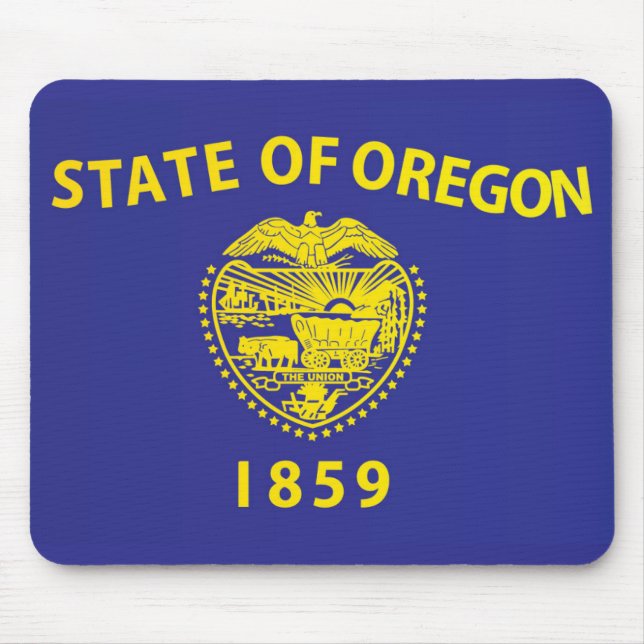 State Flag of Oregon, USA Mouse Pad (Front)