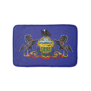 State Flag of Pennsylvania, USA Bath Mat