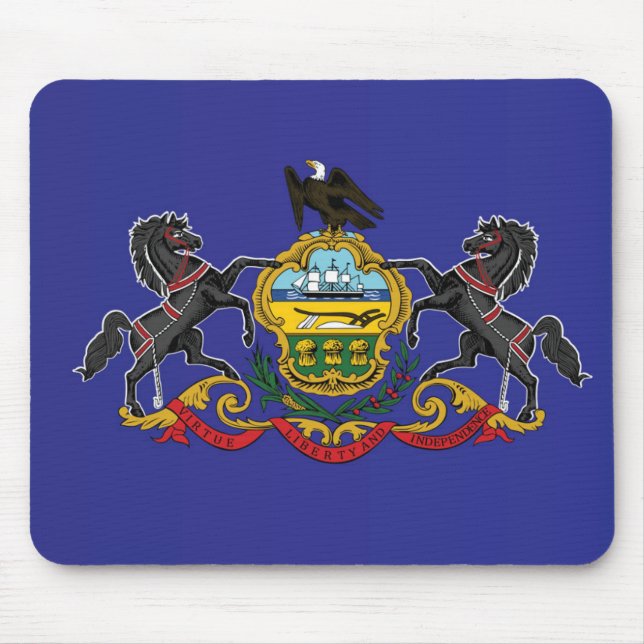 State Flag of Pennsylvania, USA Mouse Pad (Front)