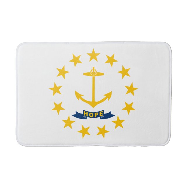 State Flag of Rhode Island Bath Mat (Front)