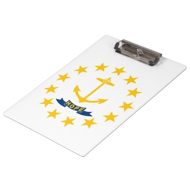 State Flag of Rhode Island Clipboard (Angled)