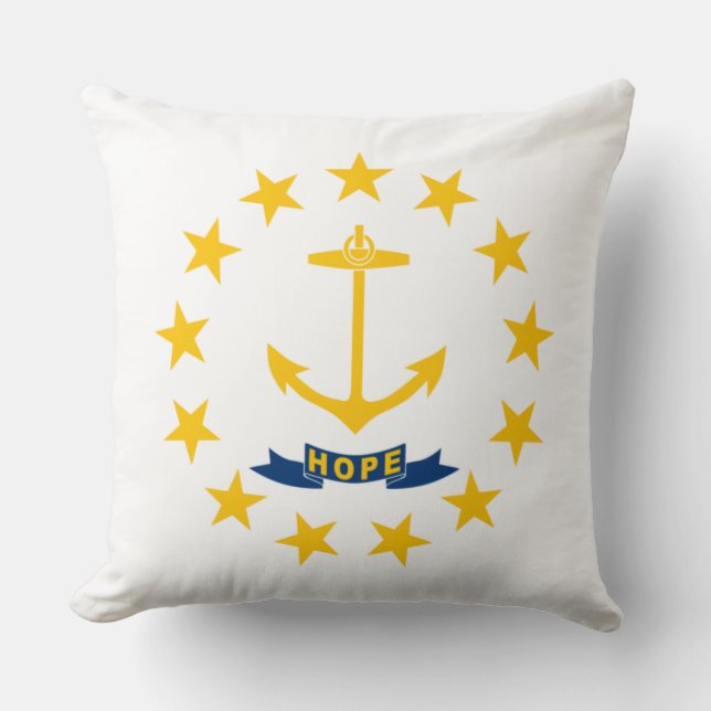 State Flag of Rhode Island Cushion (Front)