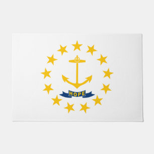 State Flag of Rhode Island Doormat